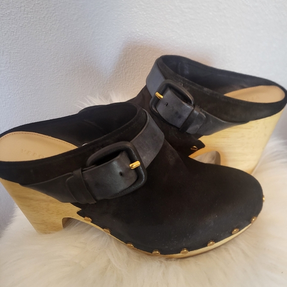 Veronica Beard Dacey Suede Clog - Picture 3 of 8